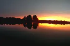 Private dock at Smile Awhile with direct access to Eagle River lakes, ideal for boating, fishing, and summer water sports.